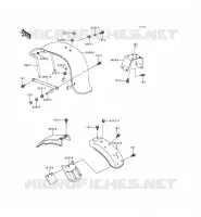 GARDE BOUE pour Kawasaki KZ1000 POLICE 1996