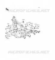 PIECE DE CADRE (COUVERTURE) pour Kawasaki KZ1000 POLICE 1996