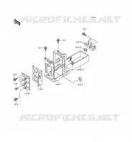 SUPPORT BATTERIE pour Kawasaki KZ1000 POLICE 1996