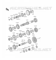 TRANSMISSION pour Kawasaki KZ1000 POLICE 1996