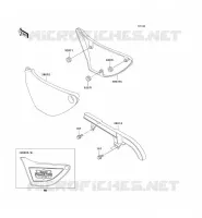 CACHE LAT&Eacute;RAL/GARDE CHAINE pour Kawasaki KZ1000 POLICE 2003