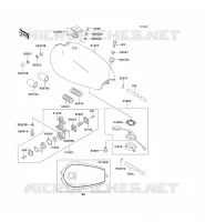 RESERVOIR CARBURANT pour Kawasaki KZ1000 POLICE 2005