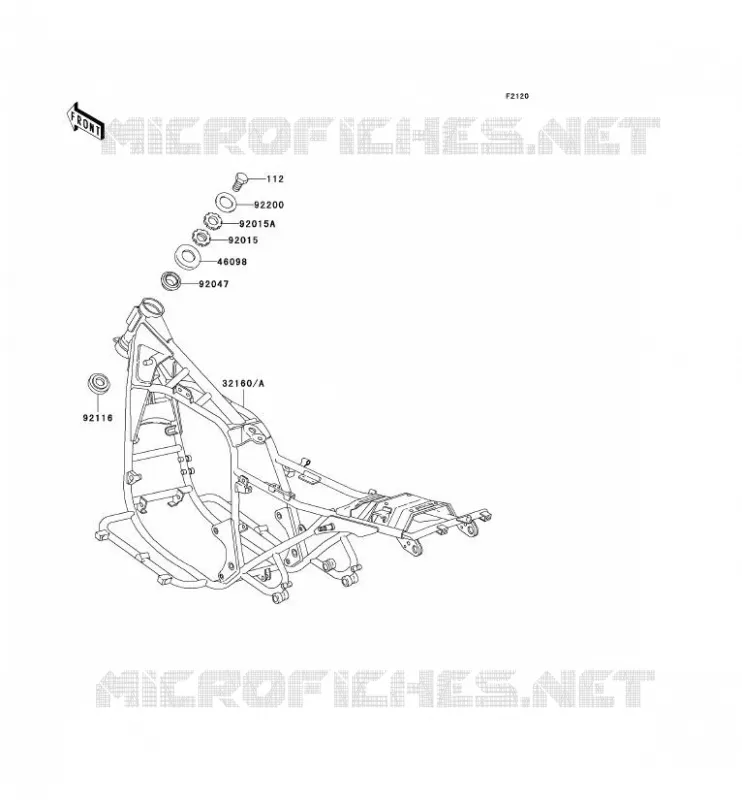 CH&Acirc;SSIS Kawasaki MOTOS 1000 2005 KZ1000 POLICE  KZ1000-P24