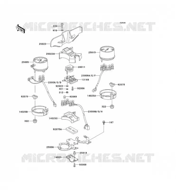 COMPTEURS Kawasaki MOTOS 1000 2005 KZ1000 POLICE  KZ1000-P24