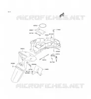 GARDE BOUE ARRI&Egrave;RE pour Kawasaki KLV1000 2004