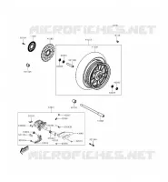 MOYEU AVANT pour Kawasaki J300 2014