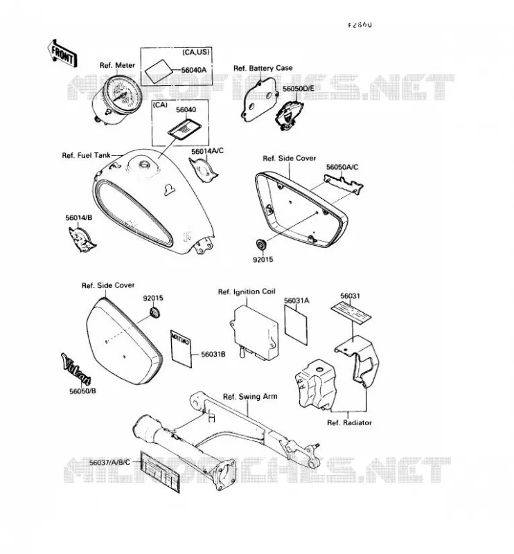 LABEL Kawasaki MOTOS 1500 1988 VN-15  VN1500-A2
