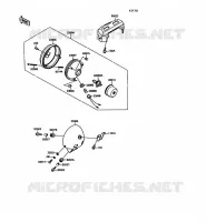 OPTIQUE ZGT00A 009976) pour Kawasaki VN-15 1992