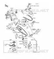 RESERVOIR CARBURANT pour Kawasaki VN-15 1993