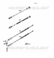 CABLES pour Kawasaki VN-15SE 1988