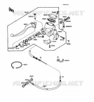 EMBRAYAGE MAITRE CYLINDRE pour Kawasaki VN-15SE 1988