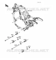 PIECE DE CADRE (COUVERTURE) pour Kawasaki VN-15SE 1988