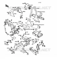 SUPPORT BATTERIE pour Kawasaki VN-15SE 1988