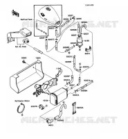 SYSTEME D'EVAPORATION CARBURANT pour Kawasaki VN-15SE 1988