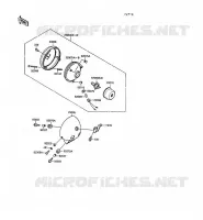 OPTIQUE ZGT00A 009976) pour Kawasaki VN-15SE 1989
