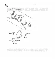 OPTIQUE ZGT00A 009976) pour Kawasaki VN-15SE 1989