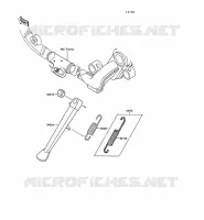 BEQUILLE pour Kawasaki VN-15SE 1990