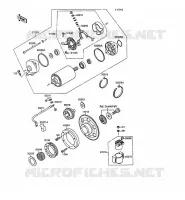 D&Eacute;MARREUR pour Kawasaki VN-15SE 1990