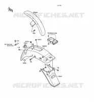 GARDE BOUE pour Kawasaki VN-15SE 1990