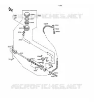 MAITRE CYLINDRE ARRI&Egrave;RE pour Kawasaki VN-15SE 1990