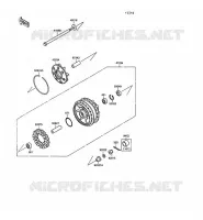 MOYEU ARRIERE pour Kawasaki VN-15SE 1990