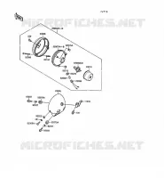 OPTIQUE ZGT00A 009976) pour Kawasaki VN-15SE 1990