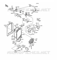 RADIATEUR pour Kawasaki VN-15SE 1990