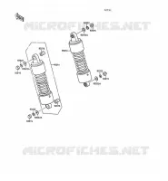 SUSPENSION/AMORTISSEUR pour Kawasaki VN-15SE 1990