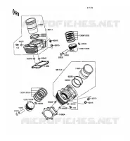 CYLINDRE/PISTON pour Kawasaki VN-15SE 1992