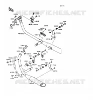 &Eacute;CHAPPEMENT pour Kawasaki VN-15SE 1992