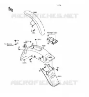 GARDE BOUE pour Kawasaki VN-15SE 1992