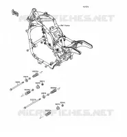 PIECE DE CADRE pour Kawasaki VN-15SE 1992