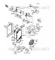 RADIATEUR pour Kawasaki VN-15SE 1992