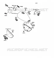 STICKER pour Kawasaki VN-15SE 1992