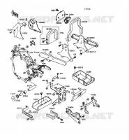 SUPPORT BATTERIE pour Kawasaki VN-15SE 1992