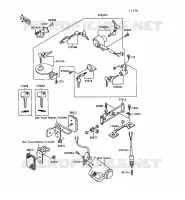 CONTACTEUR SERRURE/R&Eacute;FLECTEUR pour Kawasaki VN-15 1996