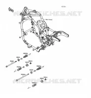 PIECE DE CADRE (COUVERTURE) pour Kawasaki VN-15 1996