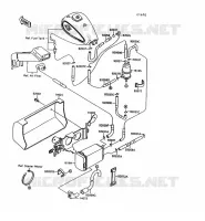 SYSTEME D'EVAPORATION CARBURANT pour Kawasaki VN-15 1996