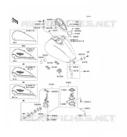 RESERVOIR CARBURANT pour Kawasaki VN1500 CLASSIC 1996