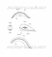 STICKER(WHITE/GRAY)(VN1500 D1/D2) pour Kawasaki VN1500 CLASSIC 1997