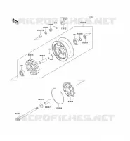 MOYEU ARRIERE pour Kawasaki VN1500 CLASSIC 1997