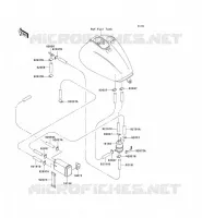SYSTEME D'EVAPORATION CARBURANT(CA) pour Kawasaki VN1500 CLASSIC 2000