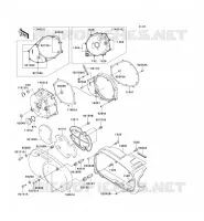 CARTER MOTEUR GAUCHE pour Kawasaki VN1500 CLASSIC 2001