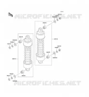SUSPENSION/AMORTISSEUR pour Kawasaki VN1500 CLASSIC 2001