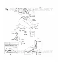 RESERVOIR CARBURANT pour Kawasaki VN1500 CLASSIC 2004