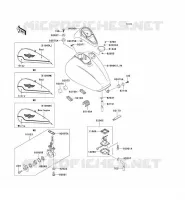 RESERVOIR CARBURANT pour Kawasaki VN1500 CLASSIC 1998