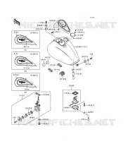 RESERVOIR CARBURANT pour Kawasaki VN1500 CLASSIC 1999
