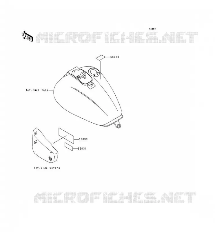 LABEL Kawasaki MOTOS 1500 1999 VN1500 CLASSIC  VN1500-F2