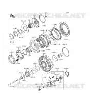 EMBRAYAGE pour Kawasaki VN1500 CLASSIC TOURER 1998