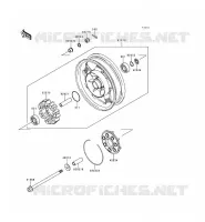 MOYEU ARRIERE pour Kawasaki VN1500 CLASSIC TOURER 1998